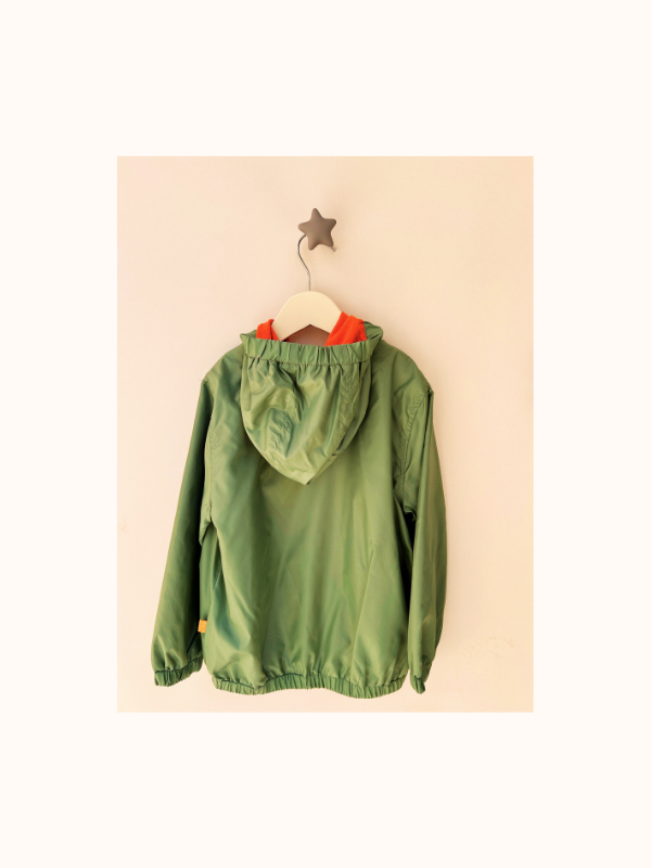 Mevsimlik Polar Hayvan Figürlü Yeşil Unisex Mont