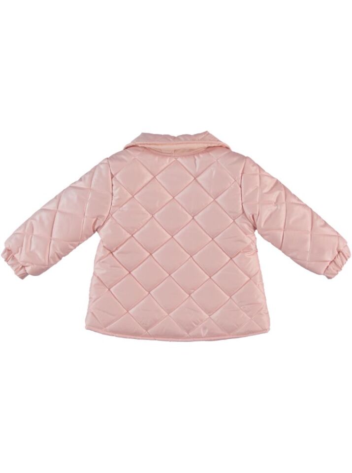 Kız Bebek Kapitoneli Pembe Mevsimlik Mont