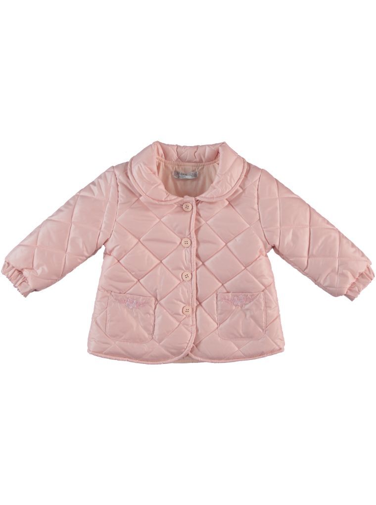 Kız Bebek Kapitoneli Pembe Mevsimlik Mont